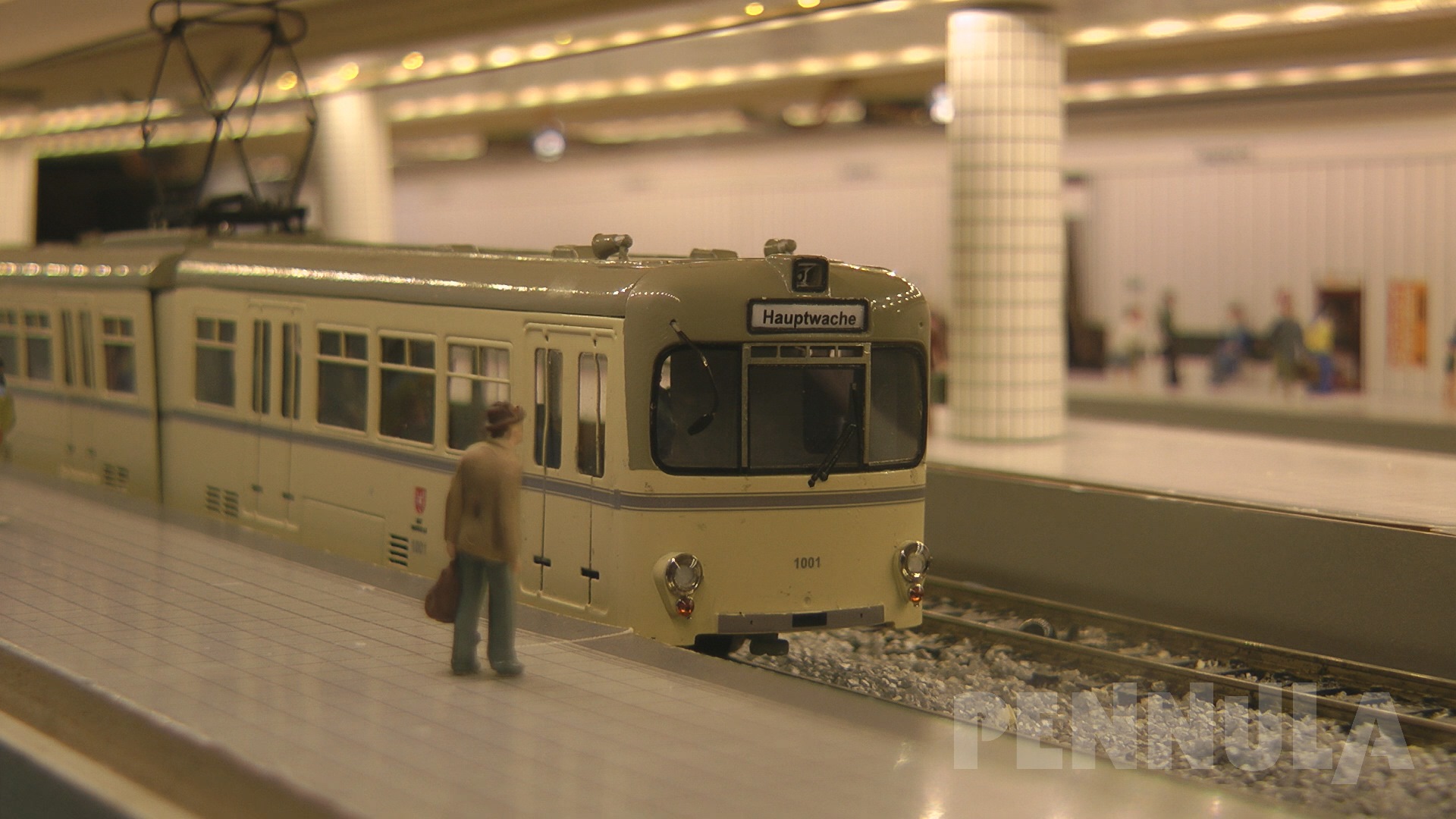S-Bahn und U-Bahn in Frankfurt am Main Hauptwache - Diorama der Modellbahnfreunde Riederwald