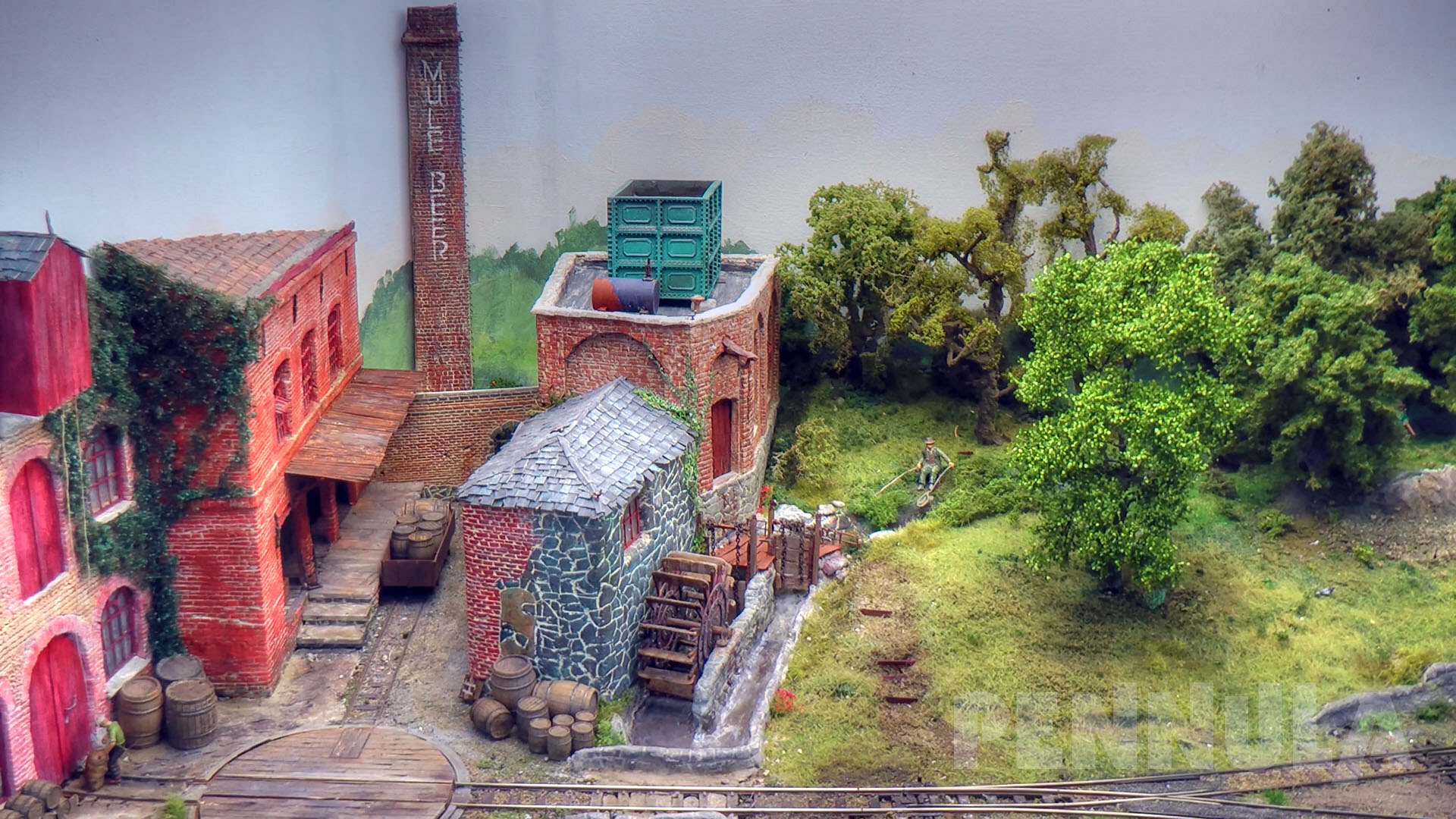 Schmalspurbahn Feldbahn Modellbau - Spur 0 Diorama Old England von Samuel de Zutter